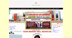Desktop Screenshot of collegeoflifescience.org