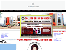 Tablet Screenshot of collegeoflifescience.org